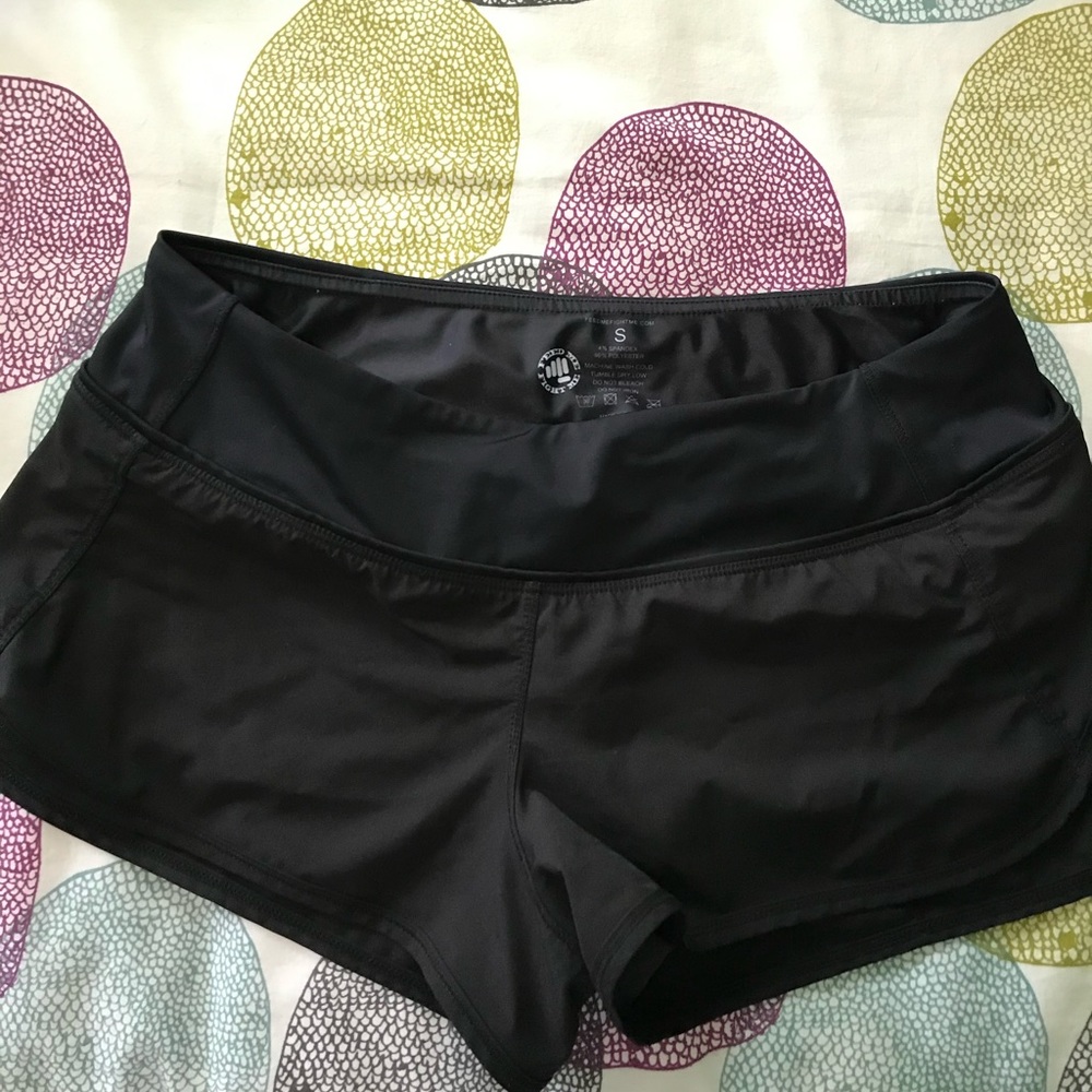 feed me fight me black running shorts